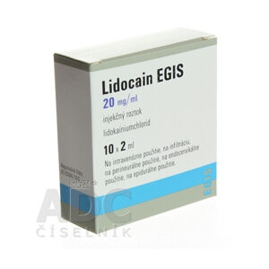 Lidocain EGIS 20 mg/ml injekčný roztok