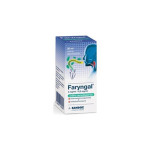 Faryngal 2 mg/0,5 mg orálna aerodisperzia 30 ml