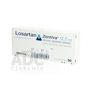 Losartan Zentiva 12,5 mg filmom obalené tablety