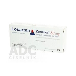 Losartan Zentiva 50 mg filmom obalené tablety