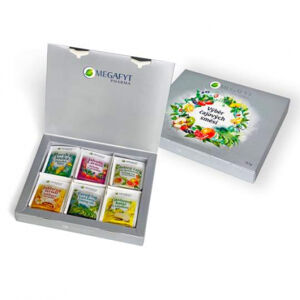 MEGAFYT kazeta Výber čajov 6 druhov po 5 vrecúšok, 62,5 g