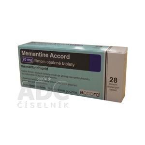 Memantine Accord 20 mg filmom obalené tablety