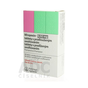 Mirapexin 0,52 mg tablety s predĺženým uvoľňovaním
