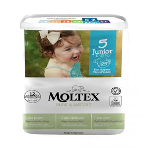 Moltex detské prírodné plienky Junior 11-25 kg 25 ks