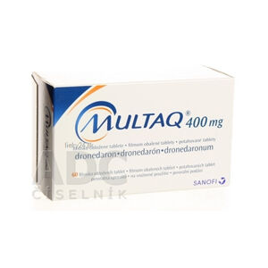 Multaq 400 mg filmom obalené tablety