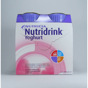 Nutridrink Yoghurt s malinovou príchuťou 4 x 200 ml