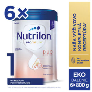 Nutrilon 1 Profutura Duobiotik počiatočná dojčenská výživa (0-6 mesiacov) 6x800 g