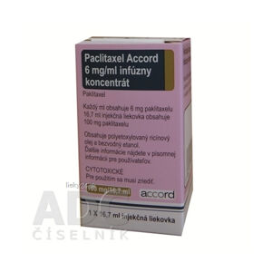 Paclitaxel Accord 6 mg/ml infúzny koncentrát