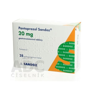 Pantoprazol Sandoz 20 mg gastrorezistentné tablety