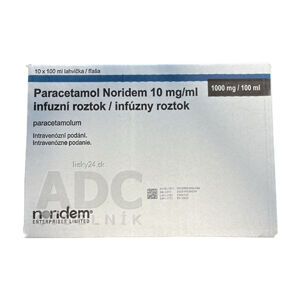 Paracetamol Noridem 10 mg/ml infúzny roztok