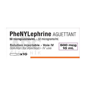 PheNYLephrine AGUETTANT 50 mikrogramov/ml