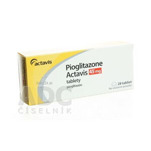 Pioglitazone Actavis 45 mg tablety