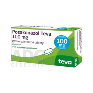Posakonazol Teva 100 mg gastrorezistentné tablety