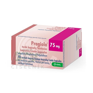 Pragiola 75 mg tvrdé kapsuly