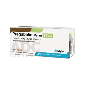 Pregabalin Mylan 75 mg tvrdé kapsuly