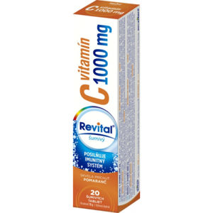 Revital vitamín C 1000 mg 20 šumivých tabliet limetka grep