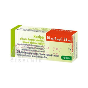 Roxiper 10 mg/4 mg/1,25 mg filmom obalené tablety