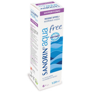 Sanorin Aqua free nosový sprej 120 ml