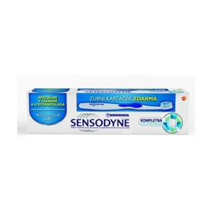 Sensodyne kompletná ochrana zubná pasta 75 ml + True white Soft zubná kefka 1ks