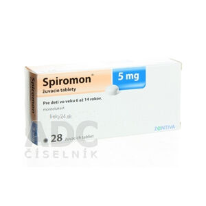 Spiromon 5 mg žuvacie tablety