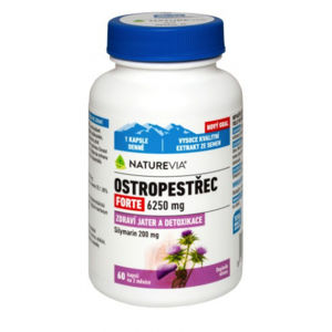 Swiss Naturevia Pestrec mariánsky Forte 6250 mg 60 cps