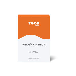 TOTO Vitamín C + Zinok 60 cps