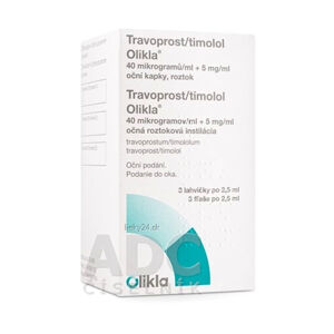 Travoprost/timolol Olikla 40 µg/ml+5 mg/ml