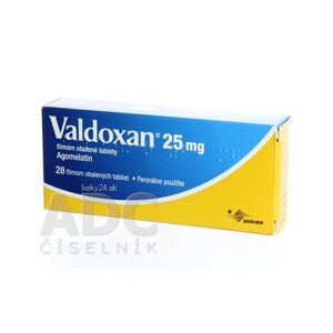 Valdoxan 25 mg filmom obalené tablety