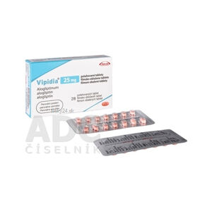 Vipidia 25 mg filmom obalené tablety