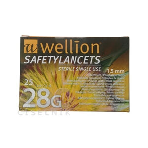 Wellion SAFETYLANCETS 28G - Lanceta bezpečnostná